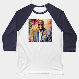 Samuel L. Jackson watercolor actor Baseball T-Shirt